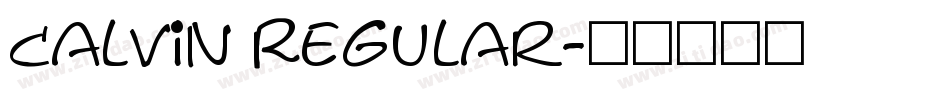 Calvin Regular字体转换